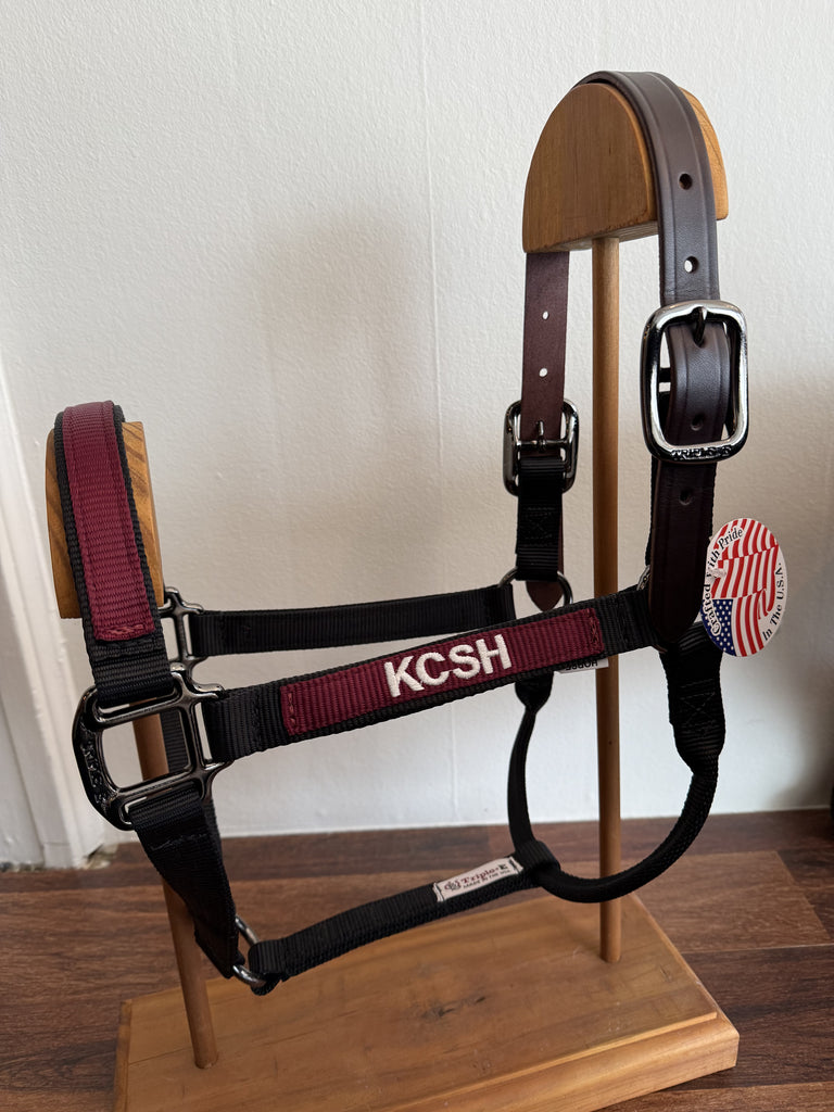 Custom nylon horse halter made in USA – Lucky Pony Tack